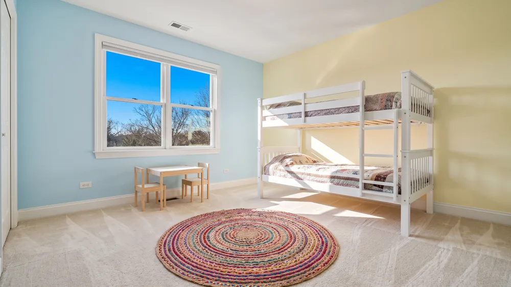 Freshly cleaned carpet in a bright room